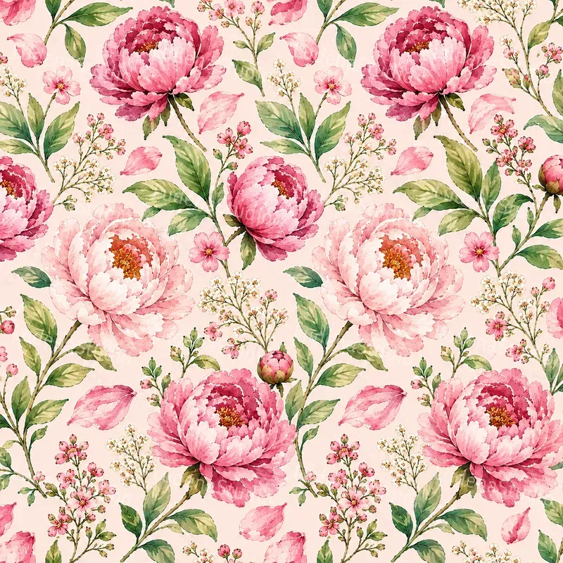Seamless Botanical Wc Patterns