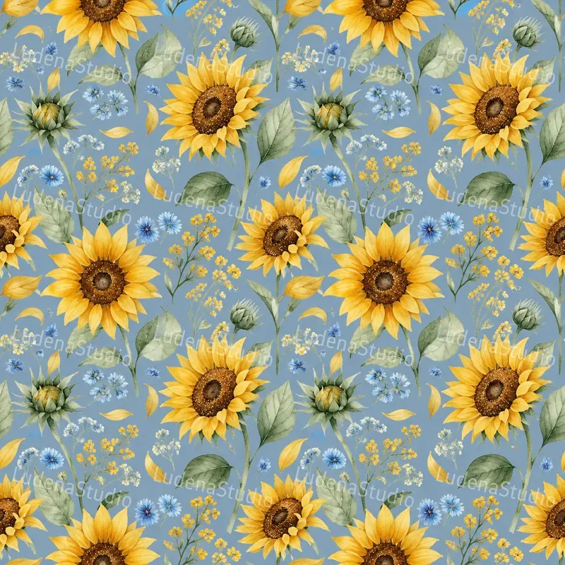 Seamless Botanical Wc Patterns