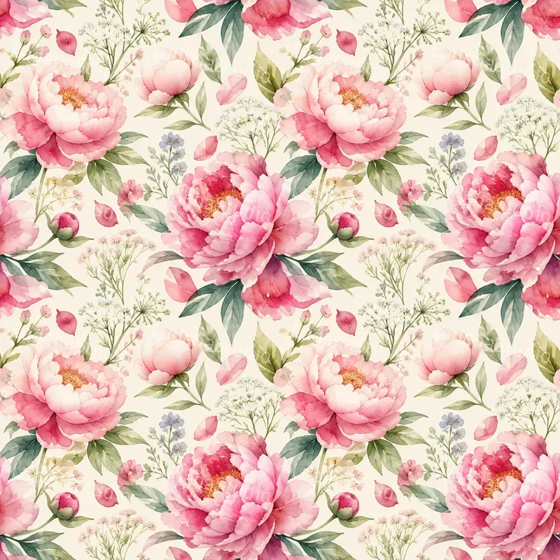 Seamless Botanical Wc Patterns