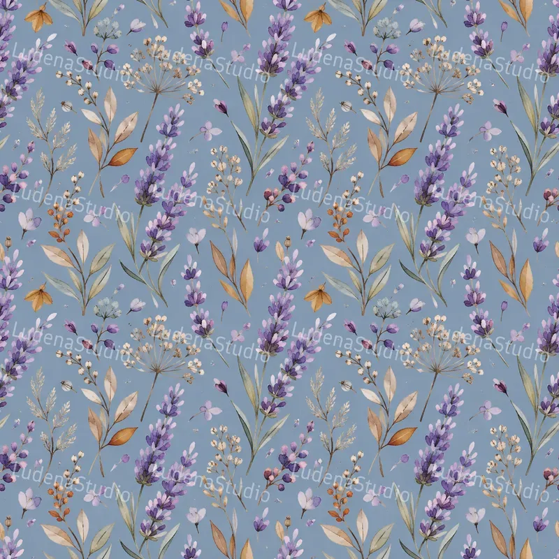 Seamless Botanical Wc Patterns