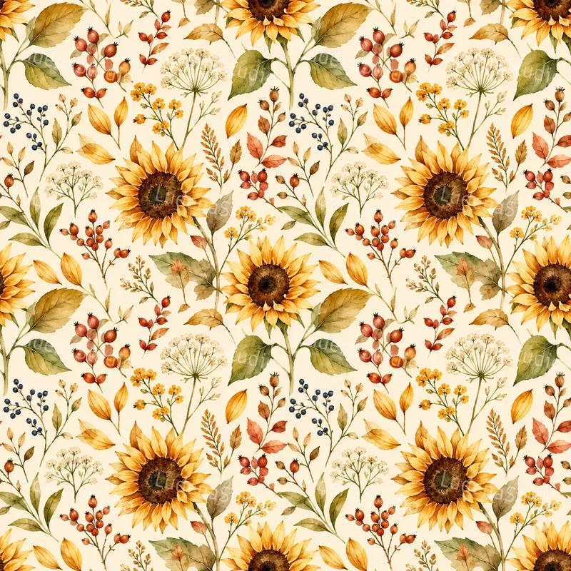 Seamless Botanical Wc Patterns