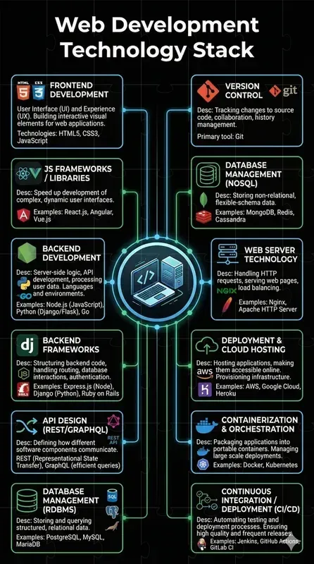 Detailed Tech Aesthetic Infographics