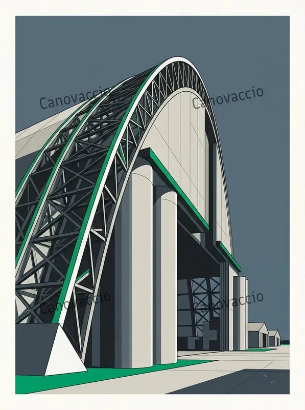 Precisionist Architecture Art Posters