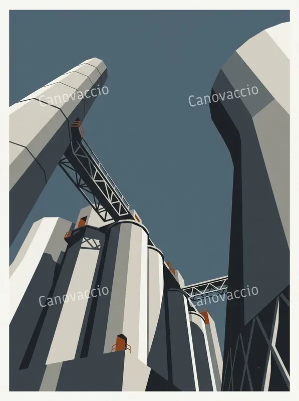 Precisionist Architecture Art Posters