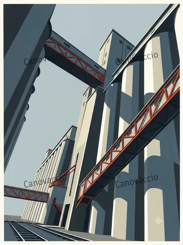 Precisionist Architecture Art Posters