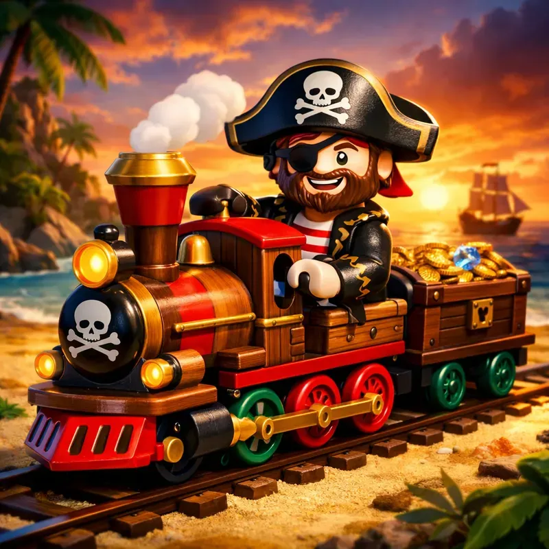 Toy Train Minifigures