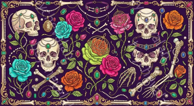 Halloween Monster Seamless Patterns