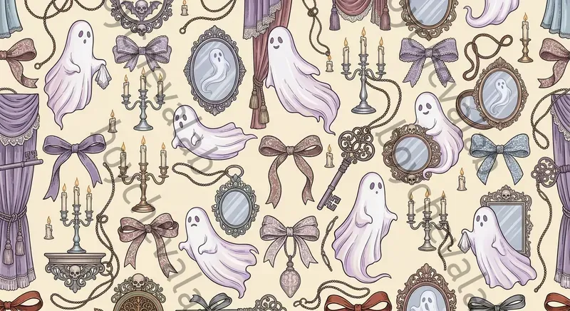 Halloween Monster Seamless Patterns