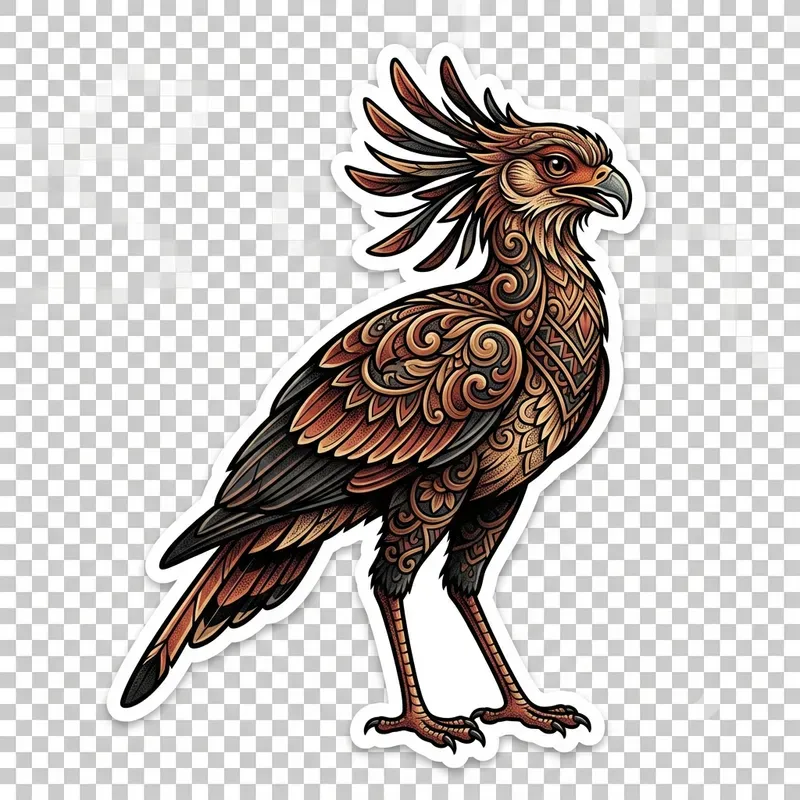 Vibrant Neotraditional Tattoo Stickers