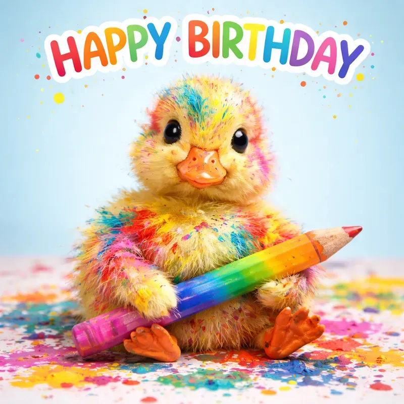 Whimsical Paintsplattered Animals