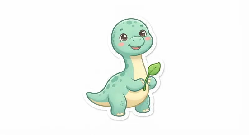 Kawaii Baby Dinosaur Cliparts And Stickers