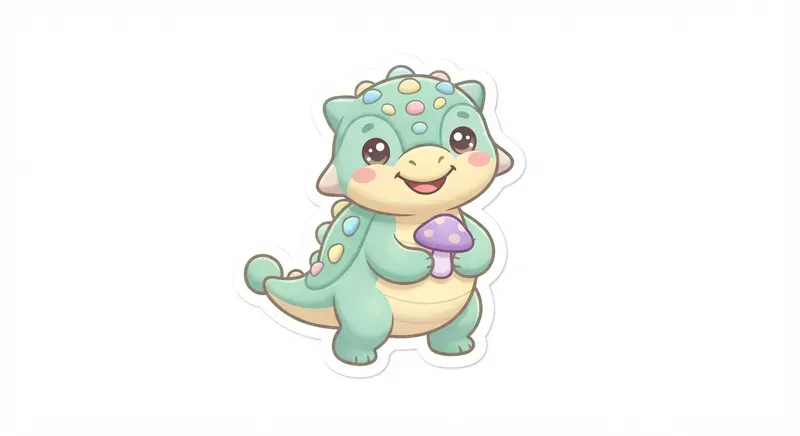 Kawaii Baby Dinosaur Cliparts And Stickers