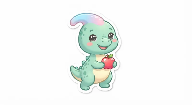 Kawaii Baby Dinosaur Cliparts And Stickers