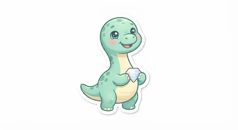 Kawaii Baby Dinosaur Cliparts And Stickers
