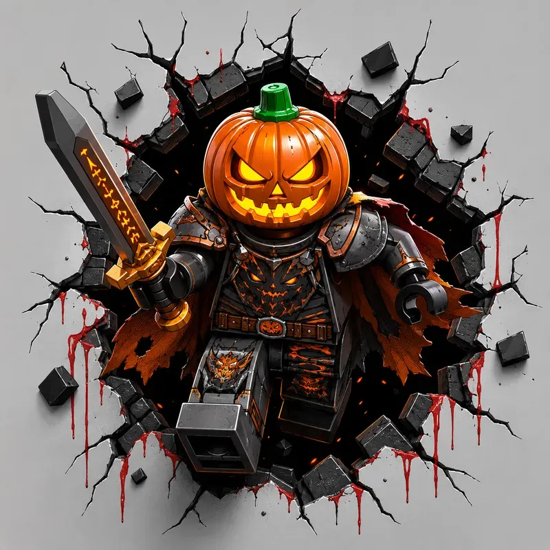 Epic Lego Horror Wall Breakers
