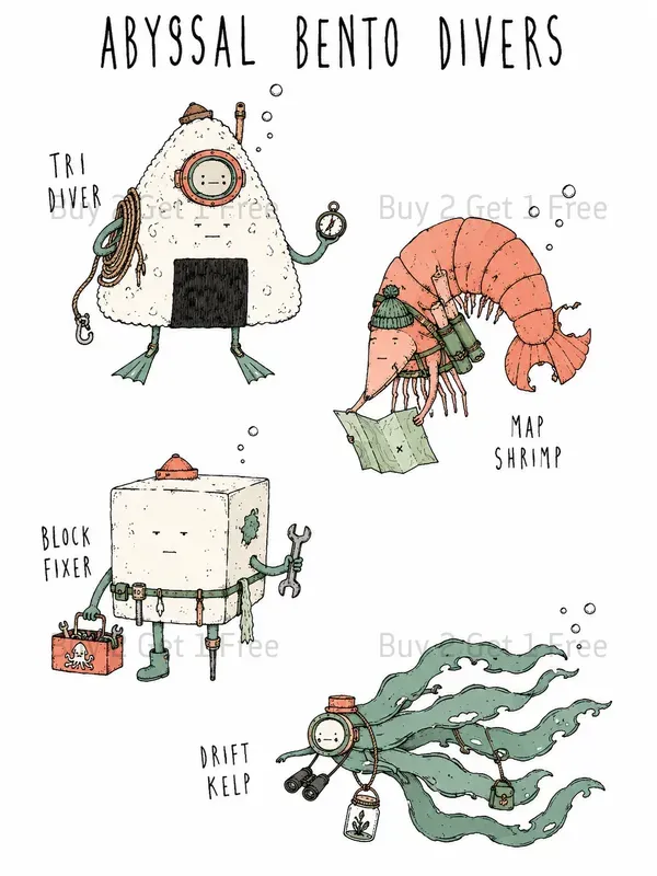 Anthropomorphic Food Character Sheets