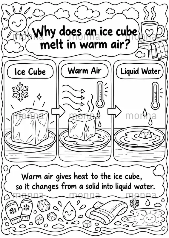 Kids Science Coloring Infographics