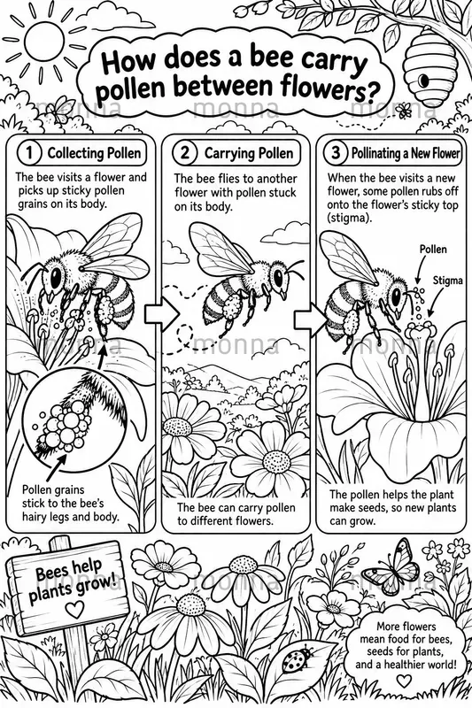 Kids Science Coloring Infographics