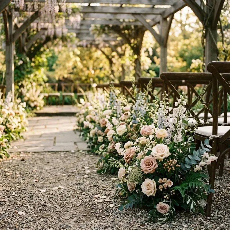 Ceremony Aisle Floral Detail Photo Builders