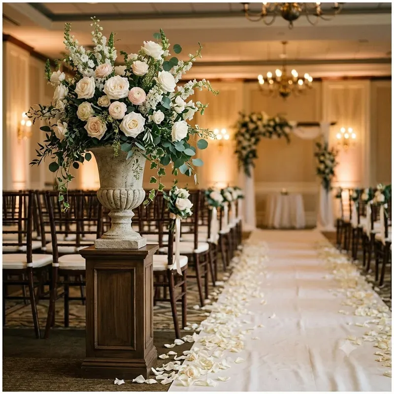Ceremony Aisle Floral Detail Photo Builders