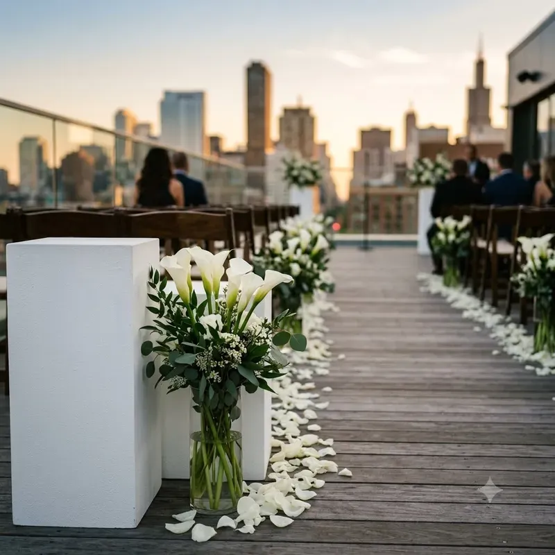 Ceremony Aisle Floral Detail Photo Builders