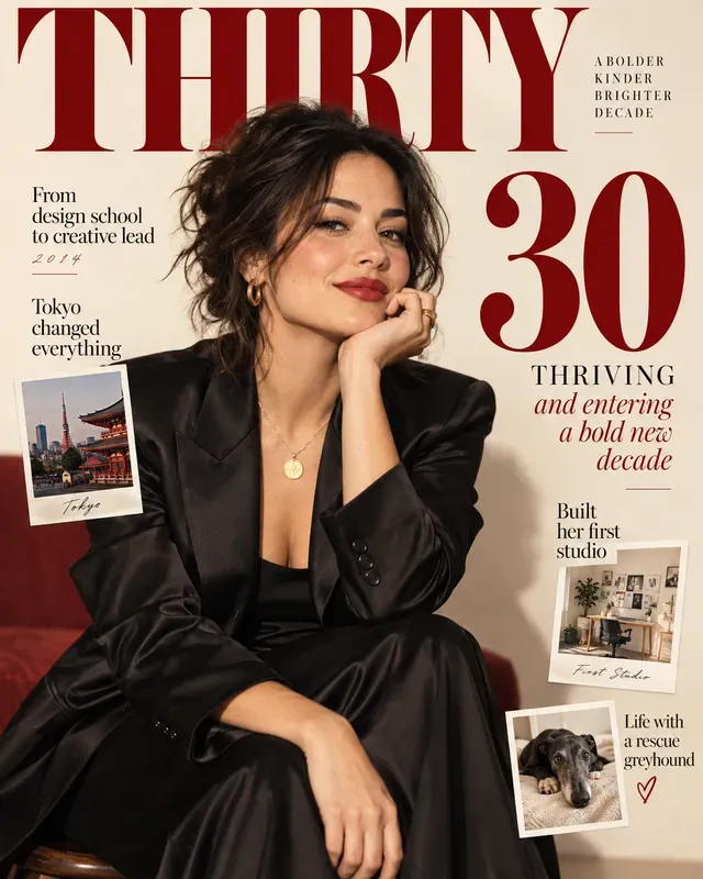 Birthday Magazine Cover Milestones