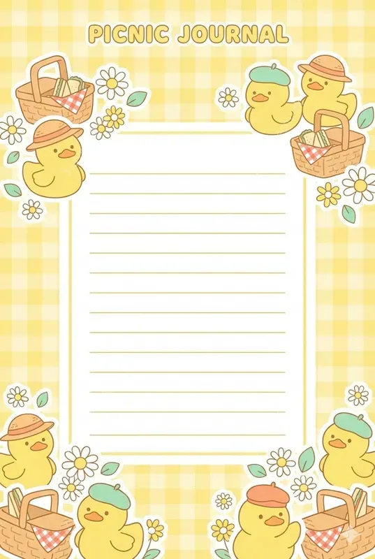 Printable Cute Korean Note Book Pages