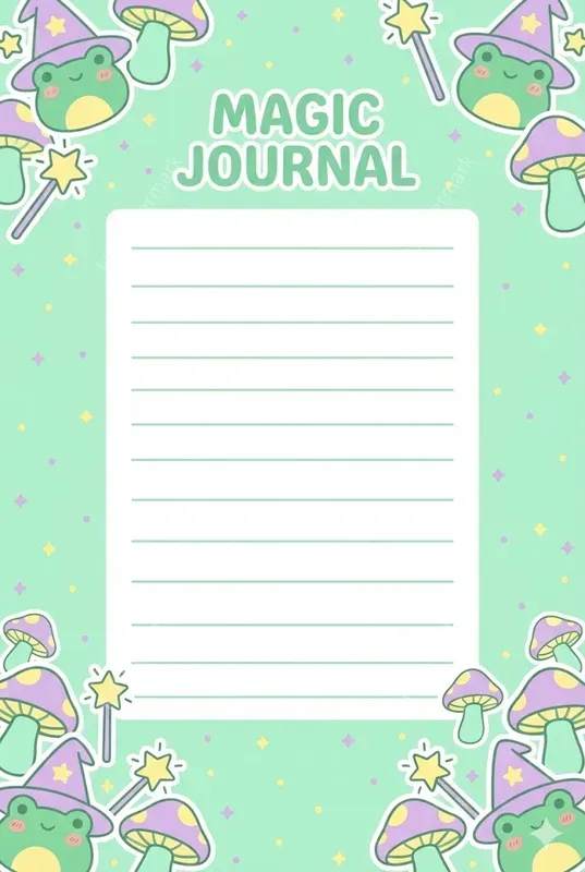 Printable Cute Korean Note Book Pages