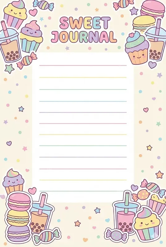 Printable Cute Korean Note Book Pages