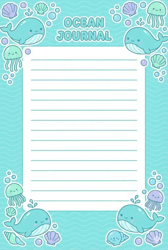 Printable Cute Korean Note Book Pages