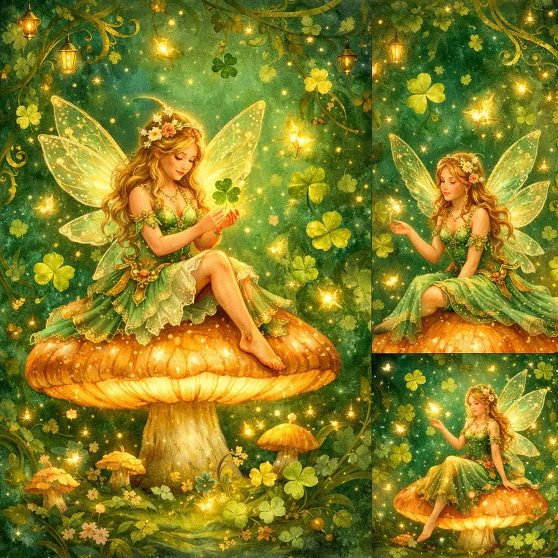 Enchanted Emerald Fantasy Illustrations