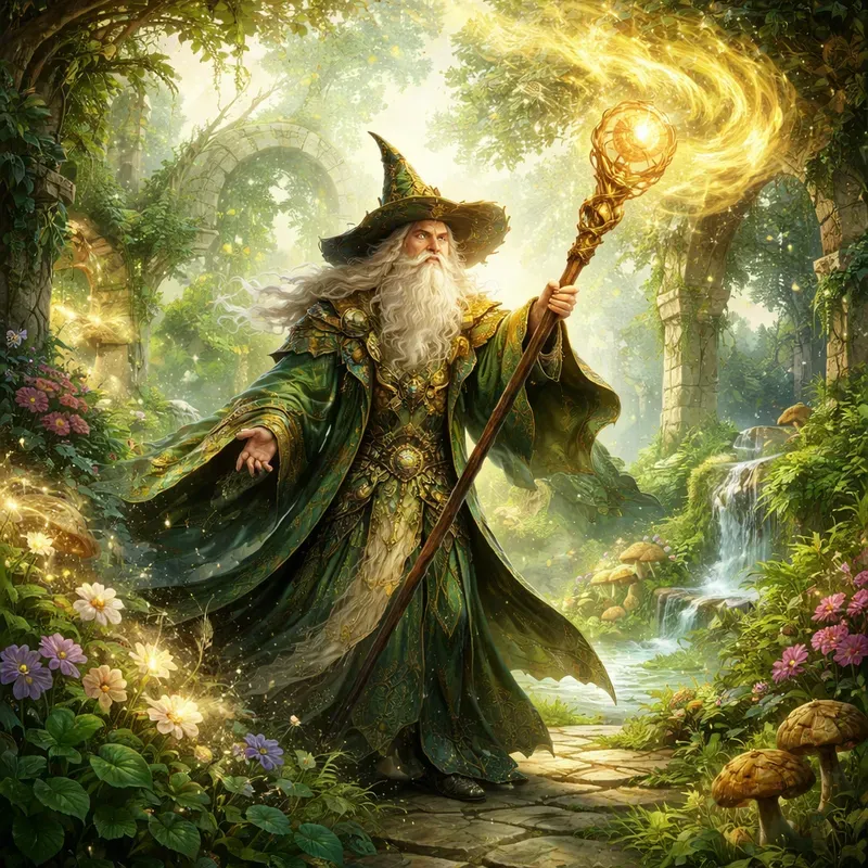 Enchanted Emerald Fantasy Illustrations