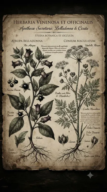 Dark Vintage Botanical Art