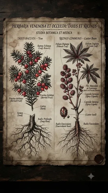 Dark Vintage Botanical Art