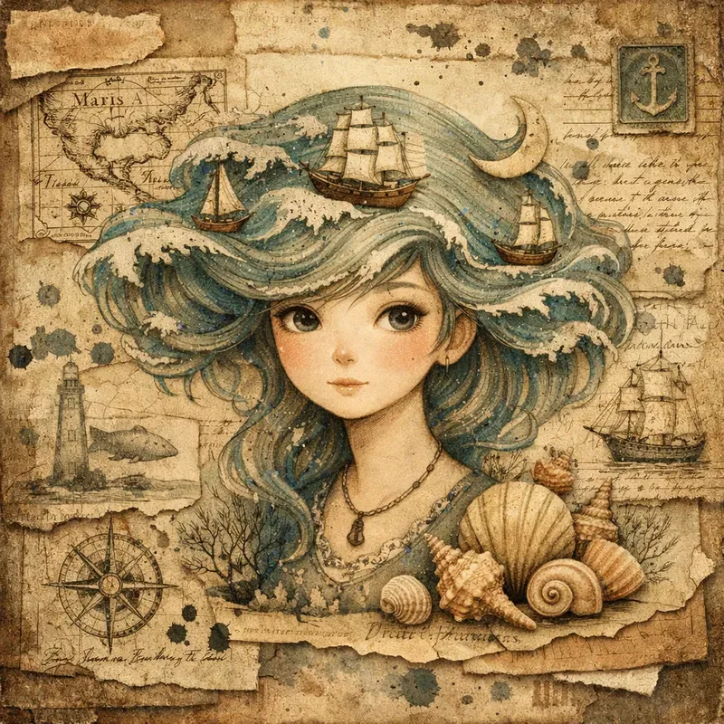 Unique Vintage Junk Journal Characters