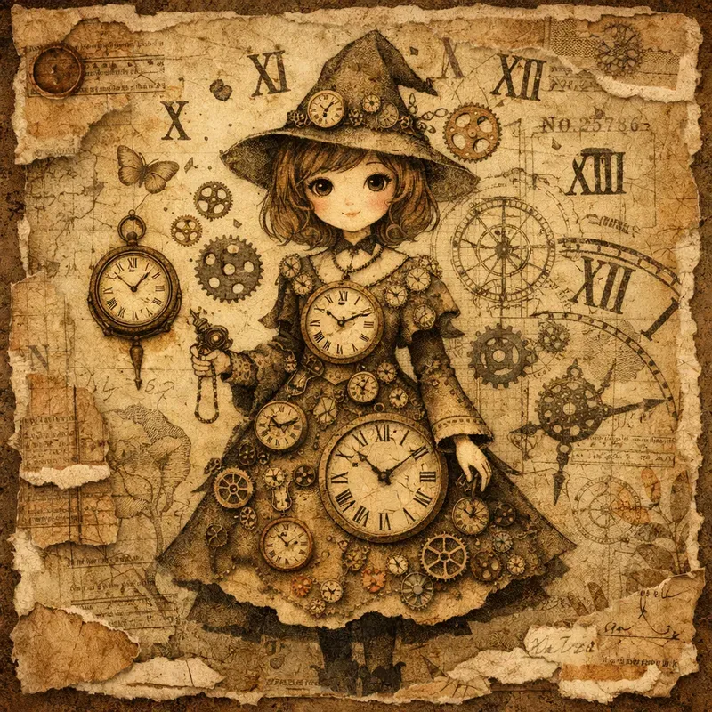 Unique Vintage Junk Journal Characters