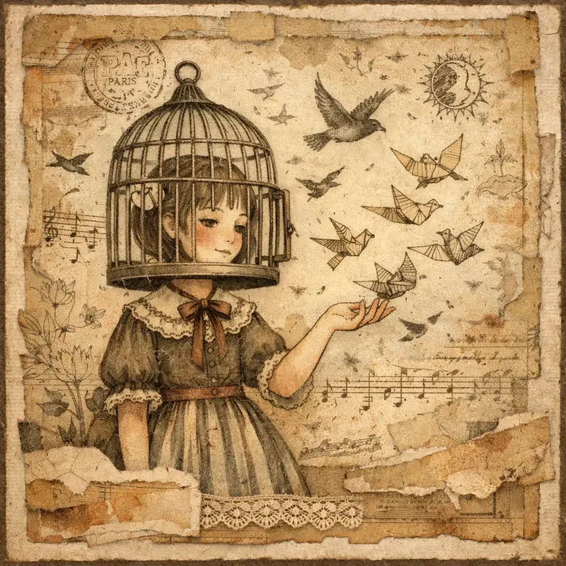 Unique Vintage Junk Journal Characters