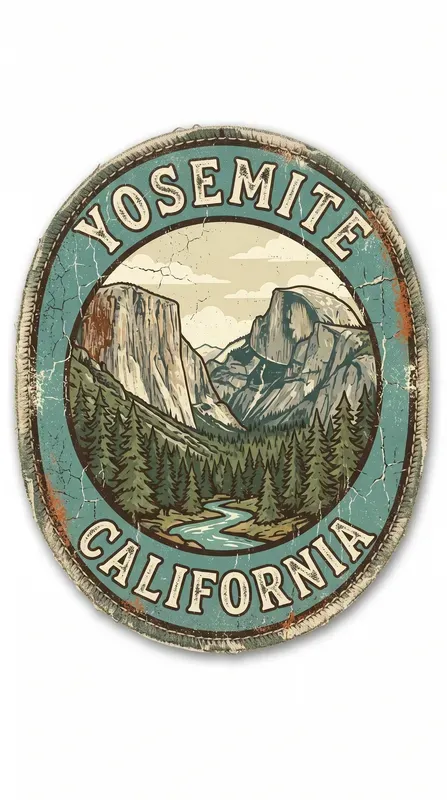 Vintage Outdoor National Park Badges