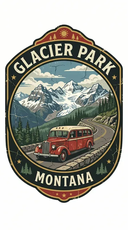 Vintage Outdoor National Park Badges