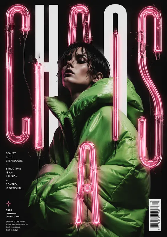 Brutalist Typography Fashion Posters