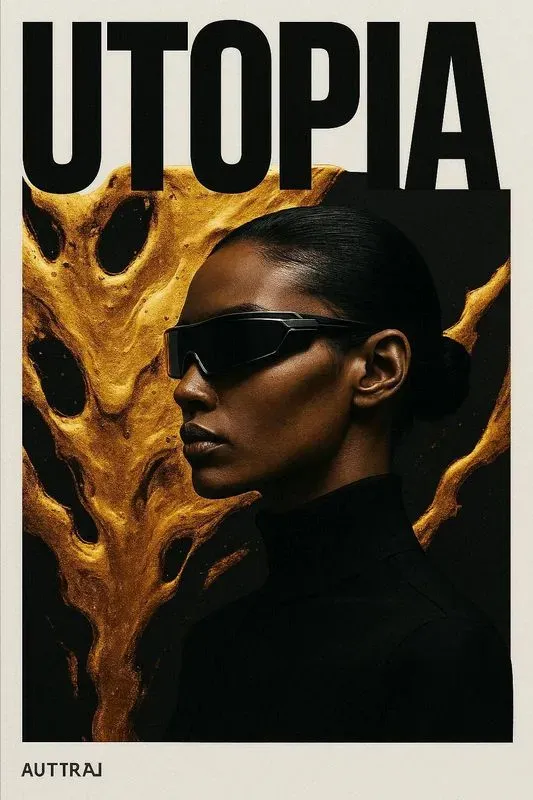 Brutalist Typography Fashion Posters