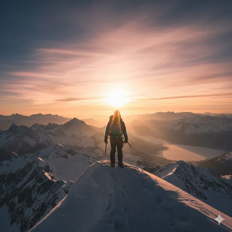 Human Silhouettes In Landscape Glows