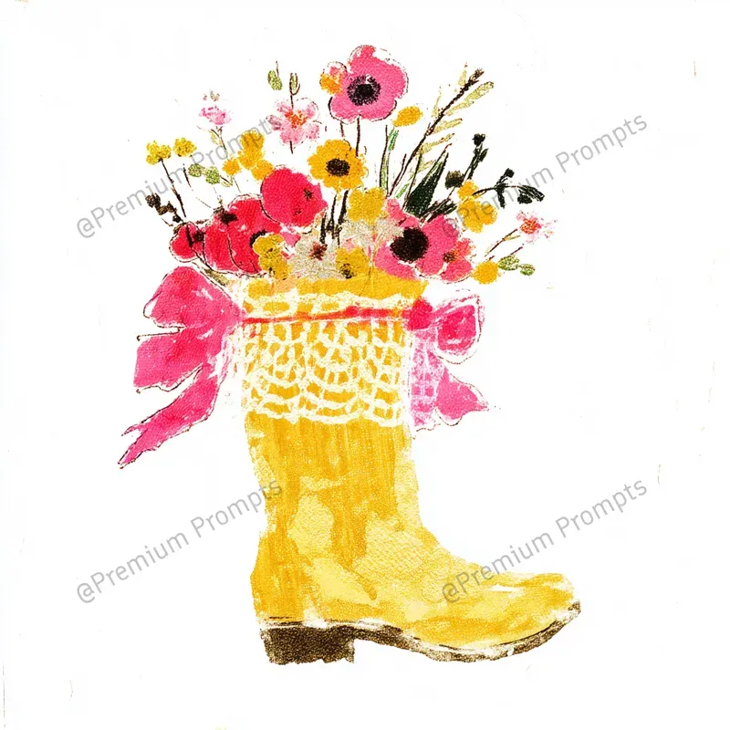 Gold Yellow Coquette Watercolor Cliparts