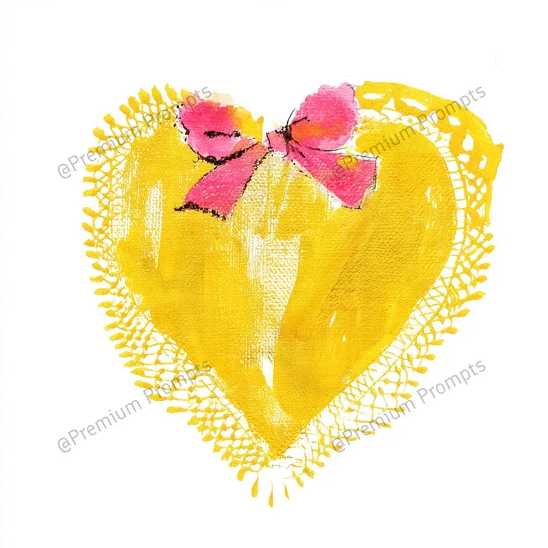 Gold Yellow Coquette Watercolor Cliparts