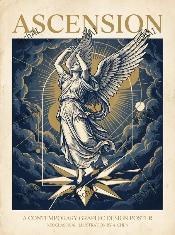 Neoclassical Modern Poster Style