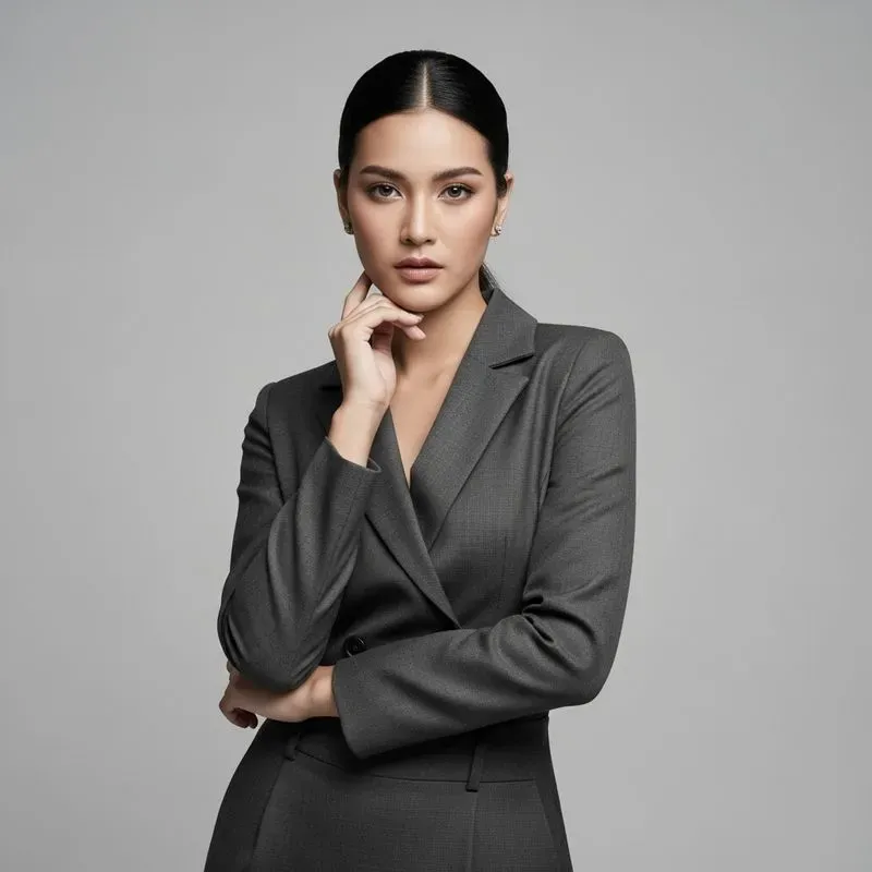 Minimal Monochromatic Studio Portraits