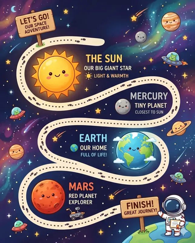 Kids Learning Map Infographics