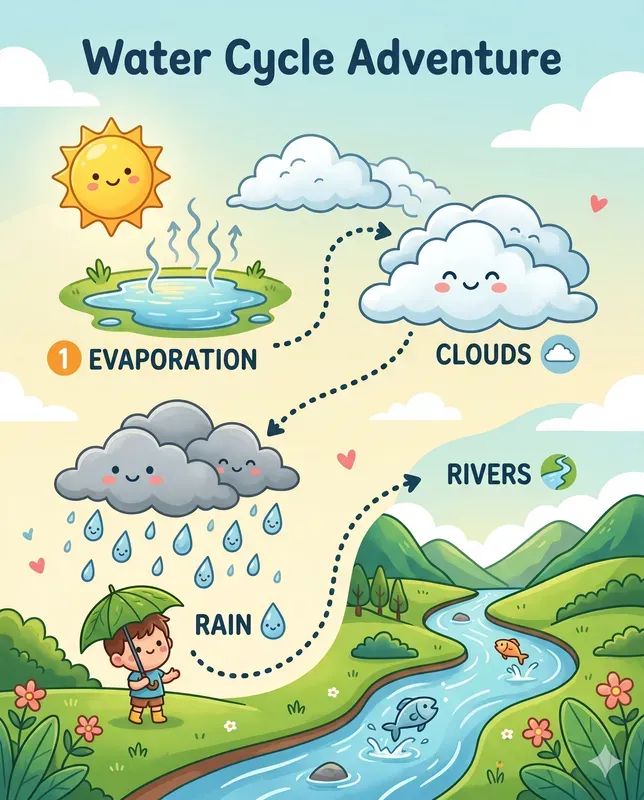 Kids Learning Map Infographics