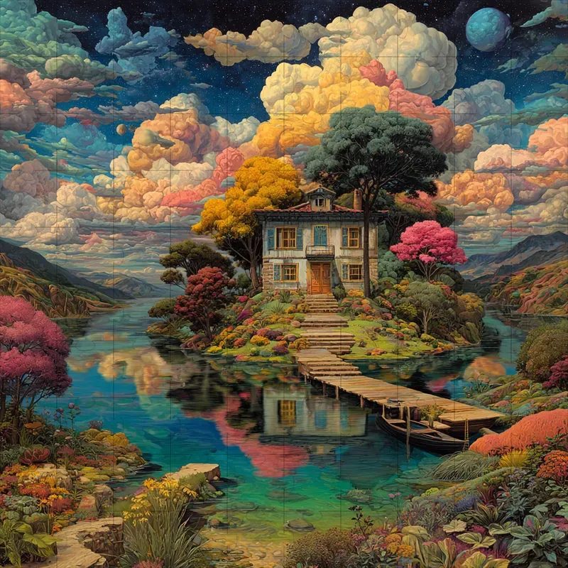 Oil Surreal Fantasy Maximalist Visionaries
