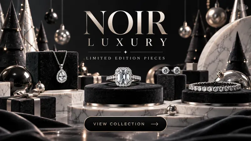 Luxury 3D Christmas Jewelry Banner Ads
